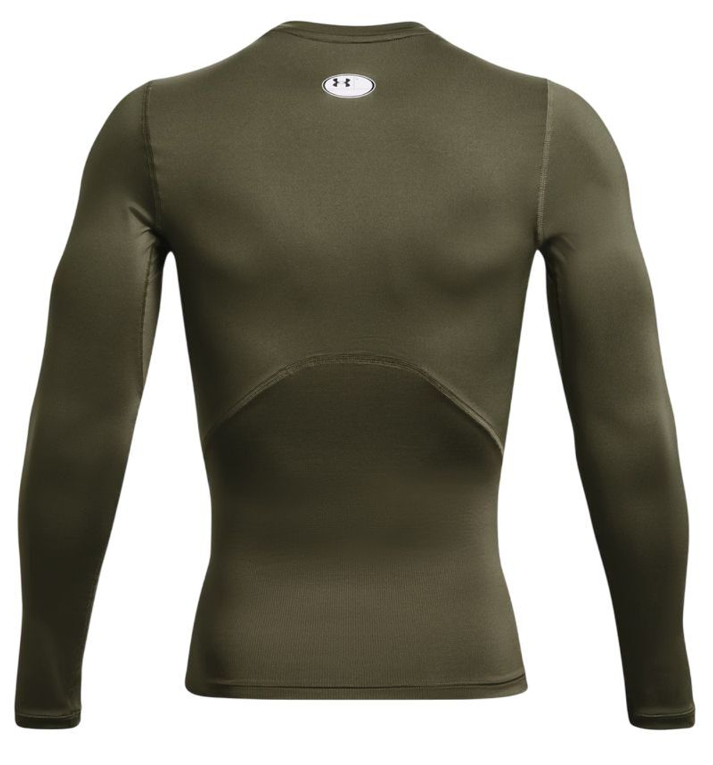 Термобелье Under Armour HeatGear Armour Comp Long Sleeve - marine green/white