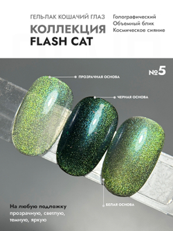 Гель-лак FLASH CAT 5