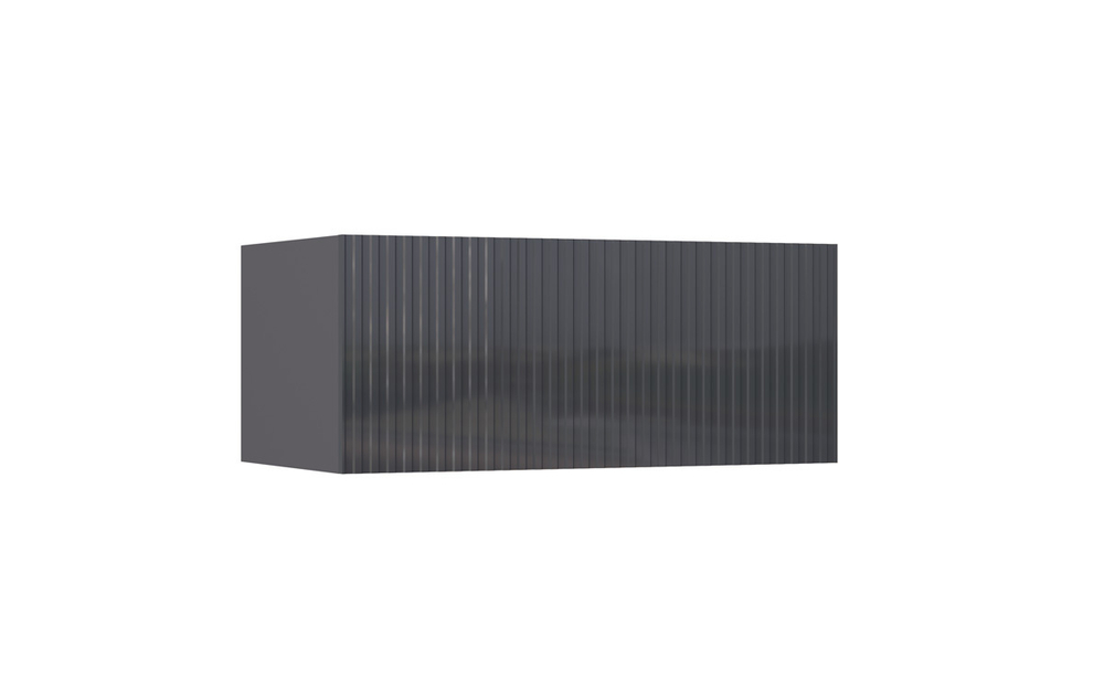 Тумба навесная №2 Оливия, Графит, Графит глянец