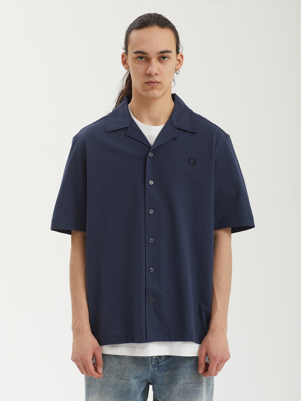 Мужская Рубашка Compress Mesh Revere Collar