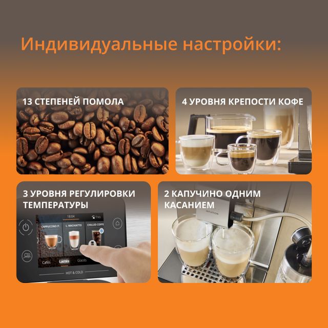 Автоматическая кофемашина KRUPS Intuition Experience Hot&Cold, EA879EE0