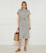 Льняное платье с ремешком Tommy Hilfiger - черный(WW0WW44653)