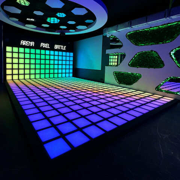 Интерактивный светодиодный пол «Арена Pixel battle» 364 шт максимальная комплектация 33 кв. м.