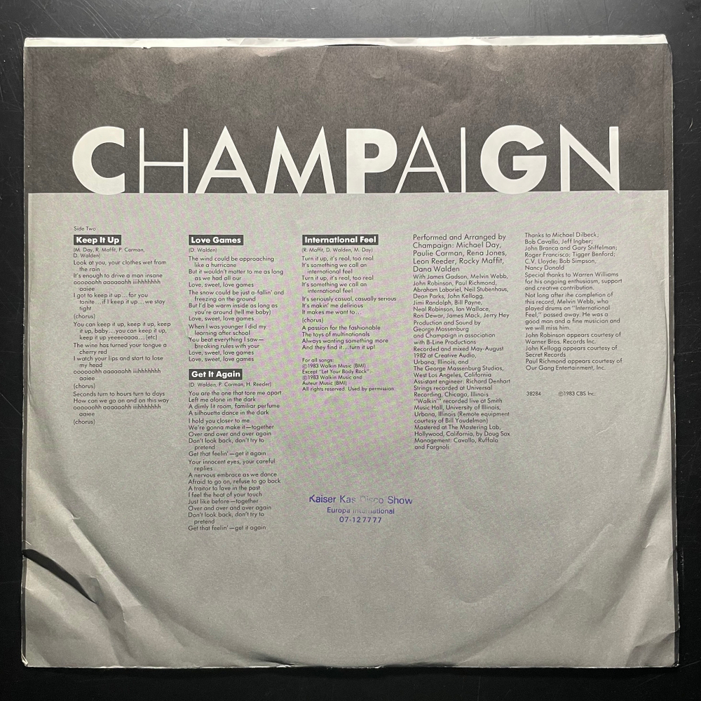 Champaign ‎– Modern Heart (США 1983г.)