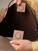 Кожаная сумка шоппер Olga DBR 30948 коричневый капучино