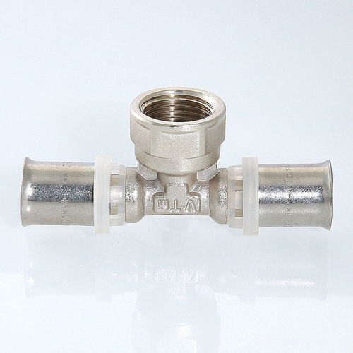 Тройник пресс Valtec с переходом на вн. р. 20х3/4"х20 (VTm.232.N.200520)