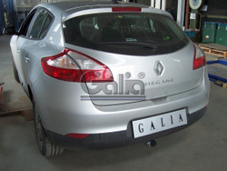 Фаркоп оцинкованный Galia R087C для Renault Megane III хетчбек 5 дверей 2008-2016, Renault Scenic III 2010-2016(паспорт и сертификат в комплекте)(без электрики)