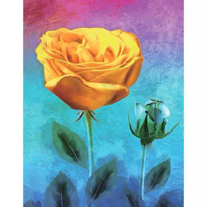 Алмазная вышивка мозаика «Желтая Роза» LG227
