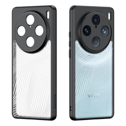 Тонкий чехол с мягкими черными рамками от Dux Ducis для Vivo X100 Pro и X100s Pro, серия Aimo Series Case