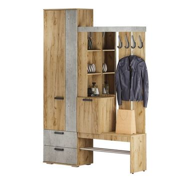 Трамп bts Прихожая крафт/бетон, СП