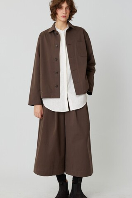 Жакет из коричневого хлопка