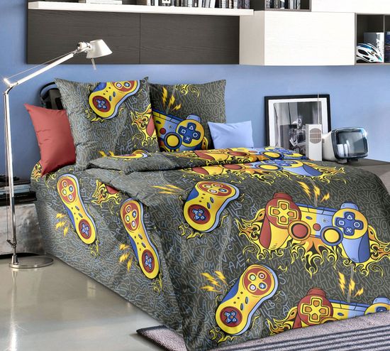 Покрывало стеганое детское Игрок поплин 110x140 см