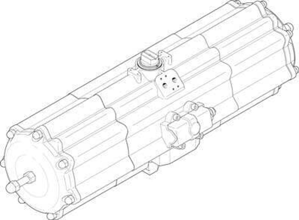 DAPS-2880-090-RS2-F16-T6 Неполноповоротный привод