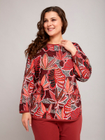 Костюм с брюками КБ-71/терракотовый-тропик