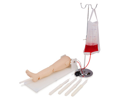 Фантом ноги ребенка для внутривенной инъекции и внутрикостной пункции