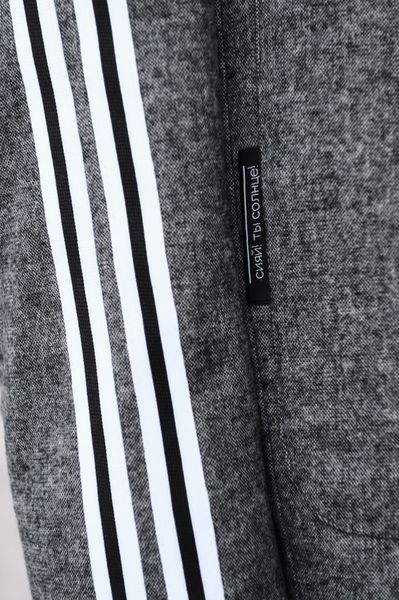 Брючный костюм коричневый с лампасами