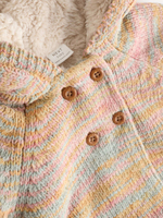 Вязаный кардиган с капюшоном для малышей Next K82-431, Бежевый