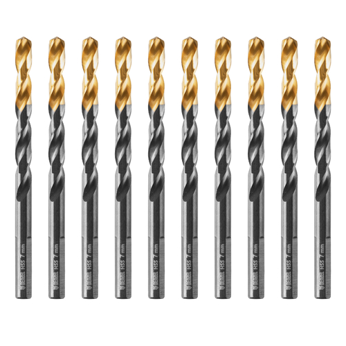 Сверло по металлу, 7 мм, HSS-Tin, Golden Tip, 10 шт. Denzel
