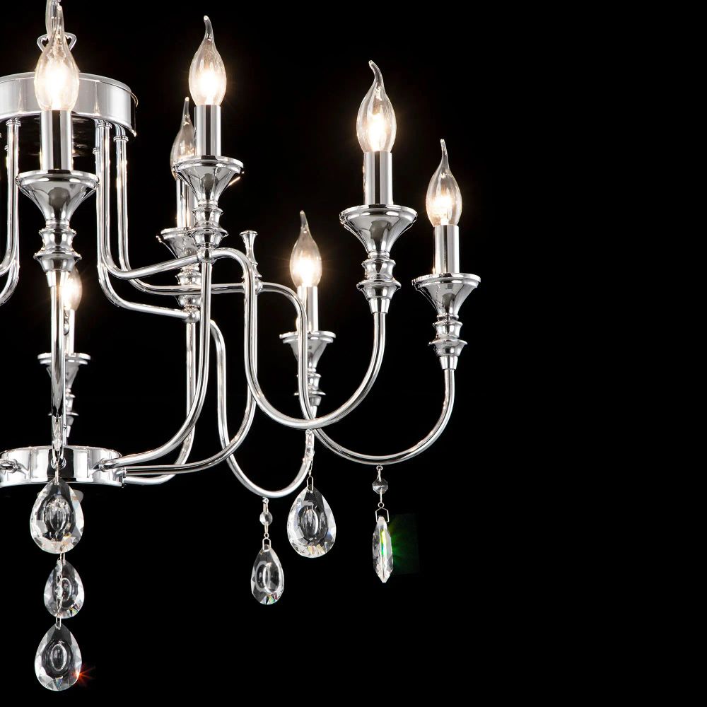 Citilux Рига CL437221 Люстра подвесная Хром