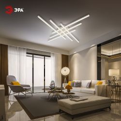 Светильник потолочный светодиодный ЭРА Модерн Nora CLL-1-109W 3K-6,5K RC WH с ДУ белый