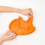 Менажница деревянная из сибирского кедра для подачи блюд и закусок с гравировкой "ЛИСИЦА". MG106