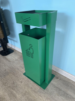 Урна металлическая УК-1 Зеленая