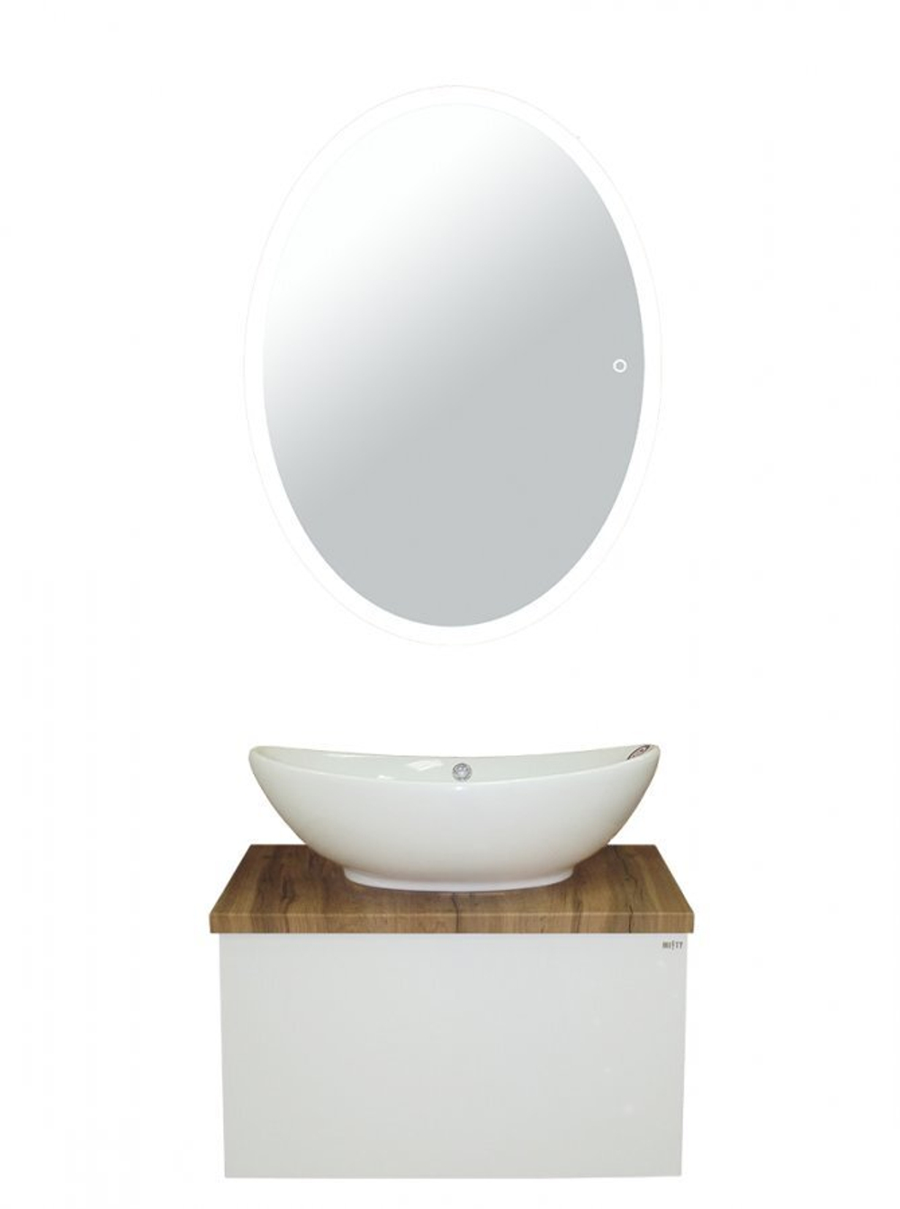 Тумба MISTY Ива - 60  подвесная комбинированная 1 ящ. c умывальником