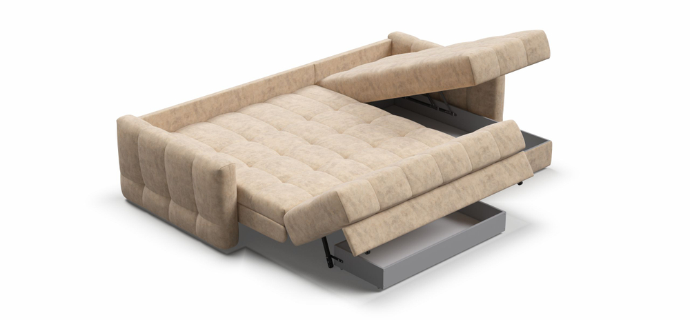 Угловой диван Босс Слип 160 Велюр Роял Шампань