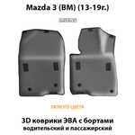 передние ева коврики в салон авто для Mazda 3 III BM 13-19г от supervip