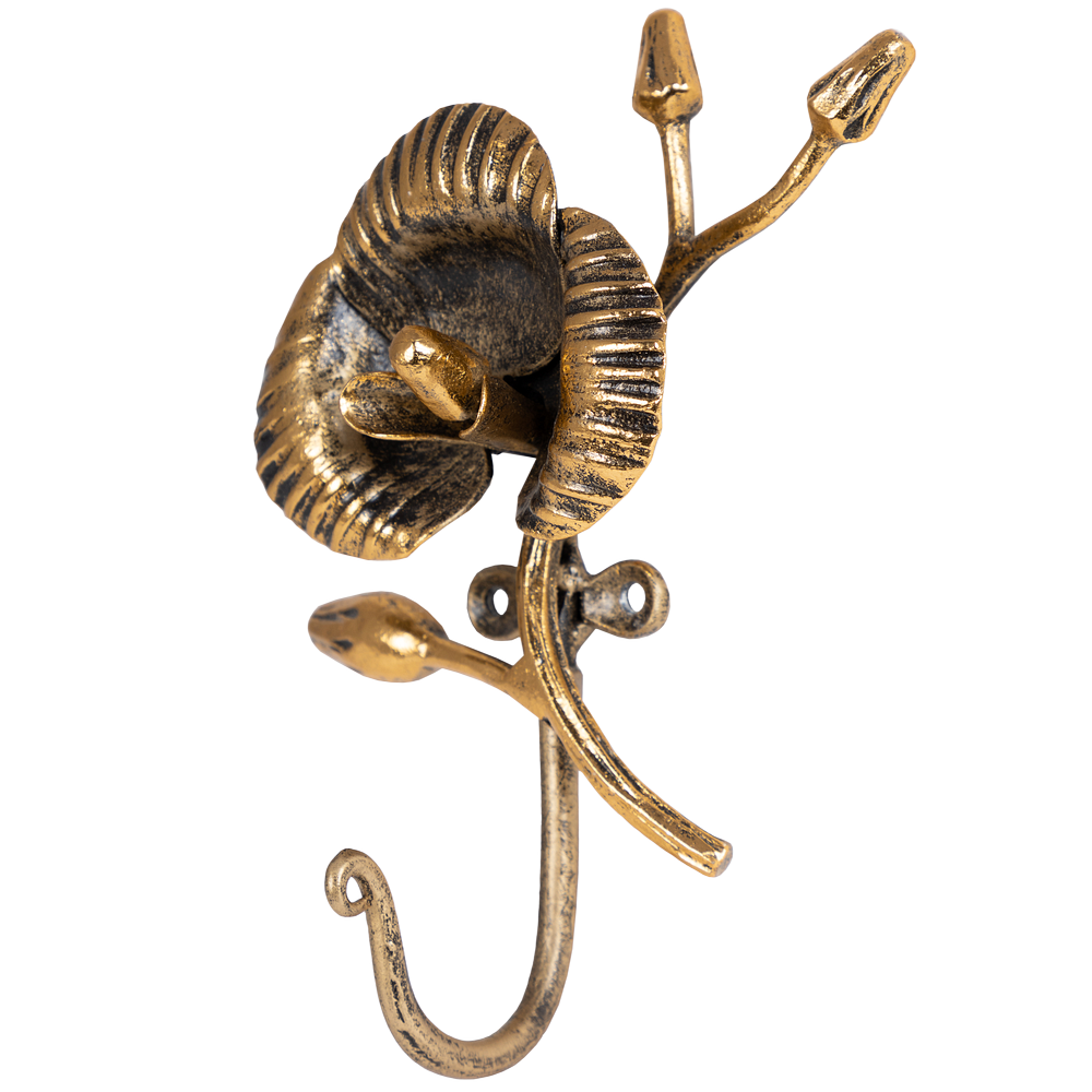 Настенный крючок Орхидея Джолли Бронза