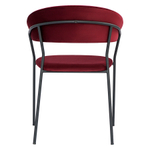 Стул stefany, велюр, винный