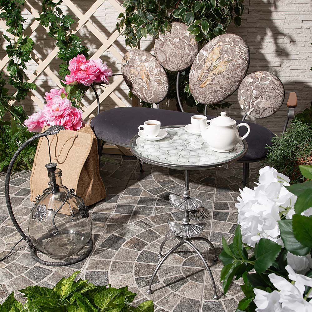 Столик декоративный Терра Роуз Серебро