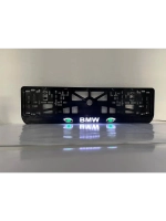 Рамка для номера с подсветкой. BMW GREEN Глаза