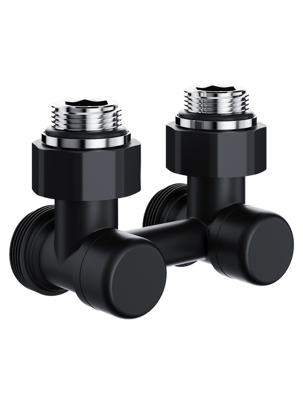 Узел нижнего подключения Royal Thermo Design угловой 1/2"х3/4" EK (черный)