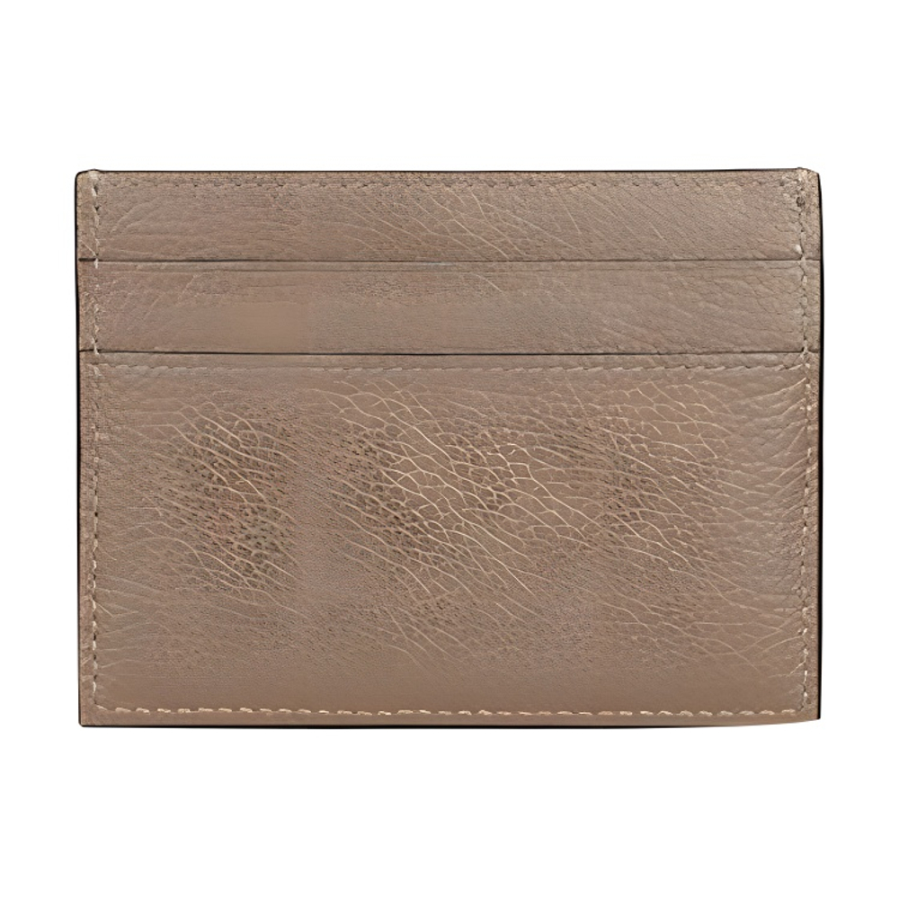 Balenciaga Grain Calfskin Card Holder, Crossbody Bag Unisex Brown