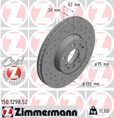 ZIMMERMANN - 150129852-ZIM - Brake Disc