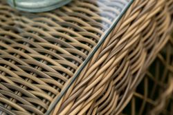 "Гранд Латте" лаунж-зона из искусственного ротанга, цвет соломенный