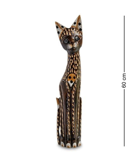 99-304 Статуэтка «Кошка» 60 см (албезия, о.Бали)