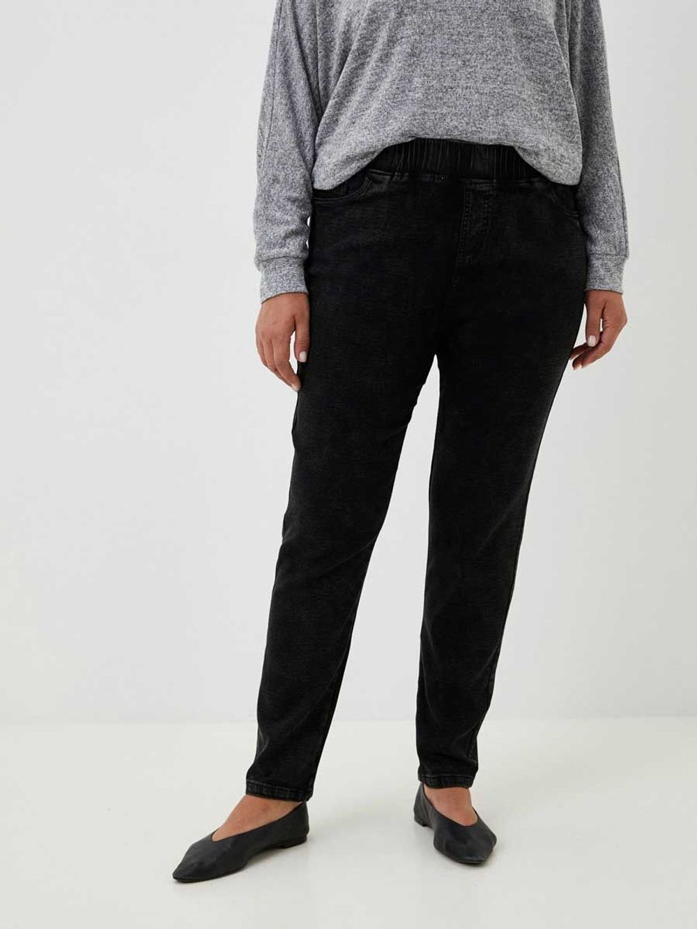 Джеггинсы утепленные больших размеров