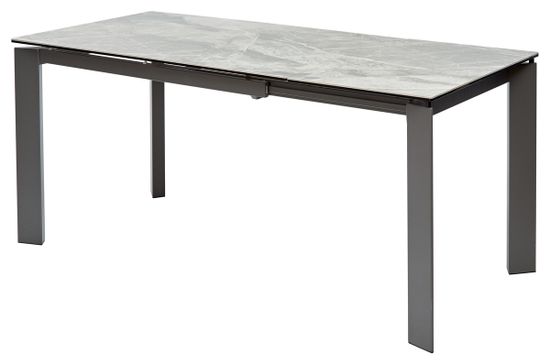 Стол CORNET 120 ITALIAN DARK GREY Серый мрамор глянцевый, керамика/grey