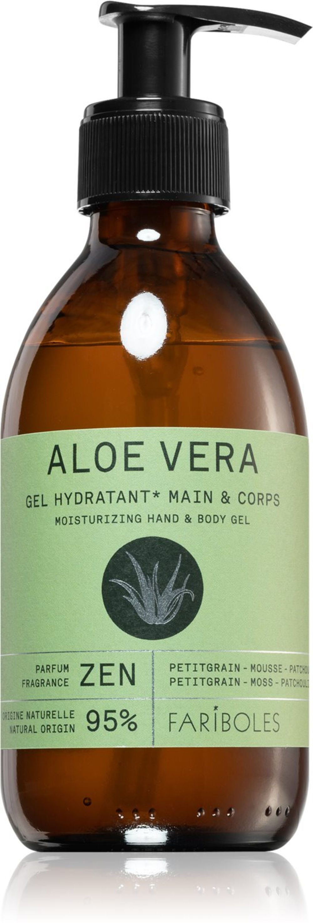 FARIBOLES Green Aloe Vera Zen - увлажняющий гель для рук и тела /   240  ml  / GTIN 2800018190186