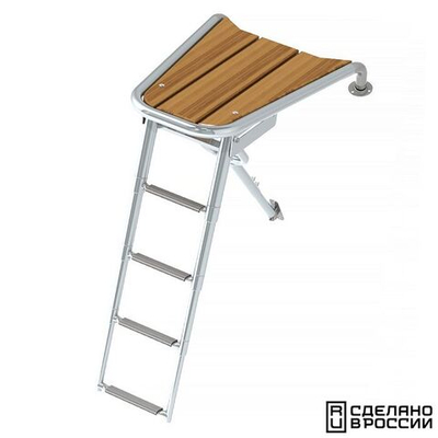 Платформа носовая с трапом 4 ступени серые (10269479)