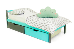 Детская кровать тахта Бельмарко Svogen графит-мятный