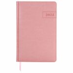 Ежедневник датированный 2022 А5 138x213 мм BRAUBERG "Imperial", под кожу, розовый, 112761