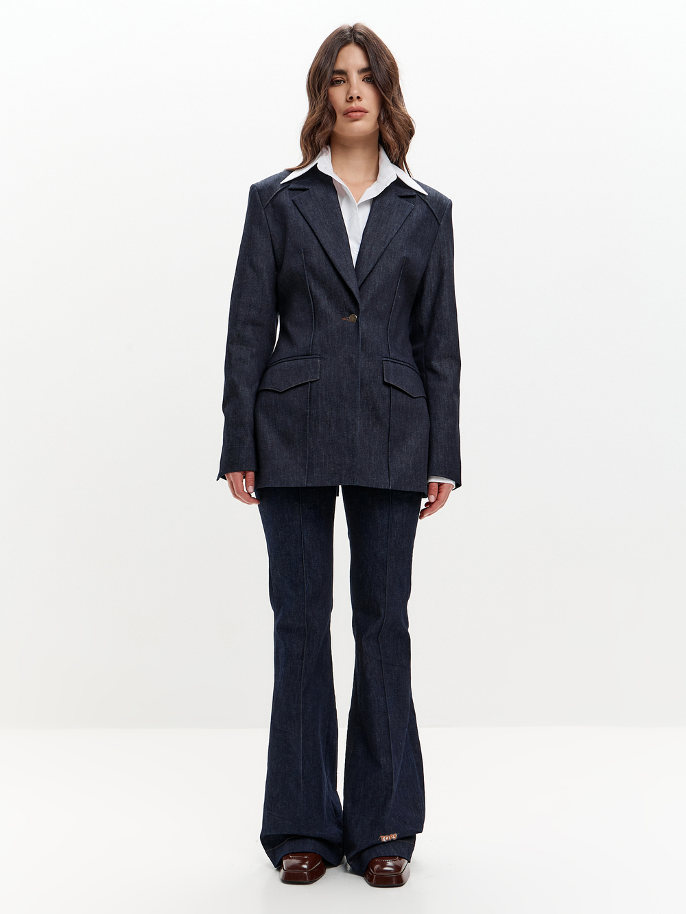 Брюки клеш KISS из джинсы