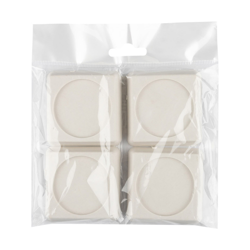 Антивибрационные подставки Рыжий кот для бытовой техники, квадратные, 4 шт, белые, 261111