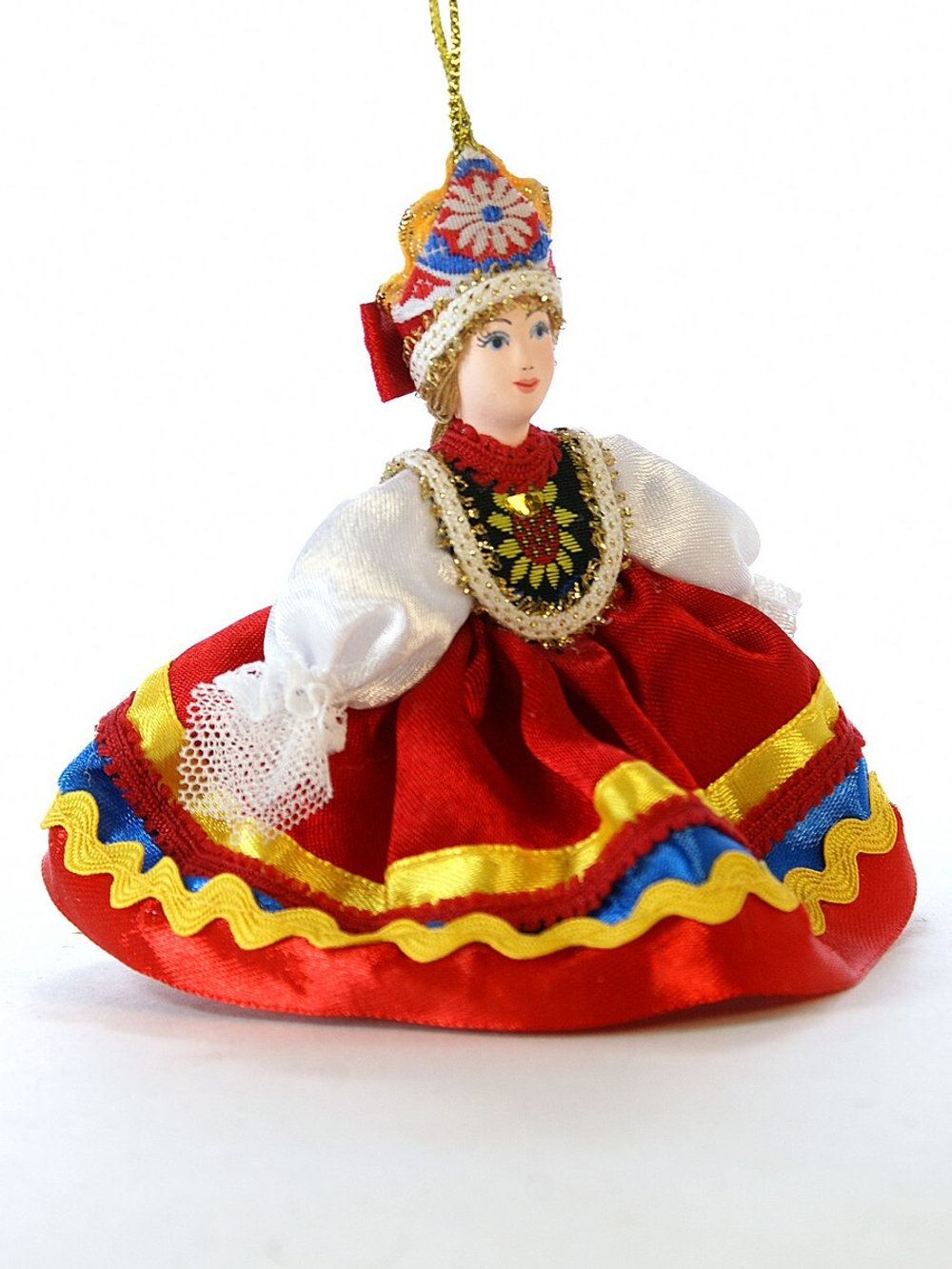 Кукла-подвеска в русском костюме Плясунья