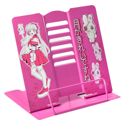 Подставка для книг и учебников, 19х20х15.5 см, окрашенный чёрный металл, УФ-печать, стикер с полноцветной запечаткой