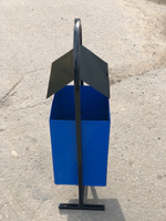 Урна "Эконом с крышей" 25 литров