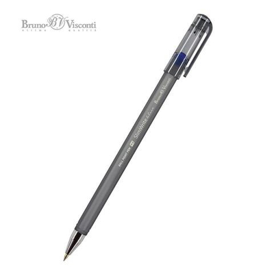 Ручка шариковая 0.5 мм, синяя SlimWrite "Ice" (BrunoVisconti)